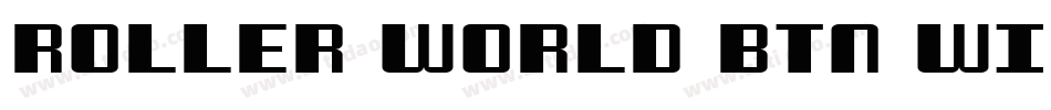 Roller World BTN Wide Bold字体转换